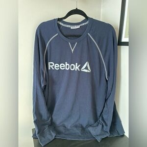 Reebok Men's Navy Long Sleeve Tee